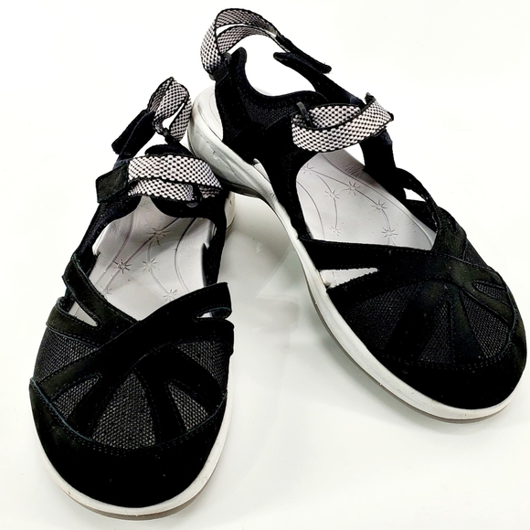 Explorer 24 Easy Spirit Women's US 10WW Seesplash Black Strap Hiking Sandal/Shoe - Picture 4 of 11